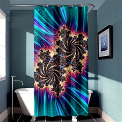 Fractal Mandelbrot Mathematical Shower Curtain 36  X 72  (stall)  by Pakrebo