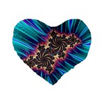 Fractal Mandelbrot Mathematical Standard 16  Premium Heart Shape Cushions Front