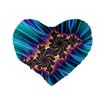 Fractal Mandelbrot Mathematical Standard 16  Premium Heart Shape Cushions Back