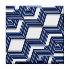 Geometric Fabric Texture Diagonal Tile Coasters by Pakrebo