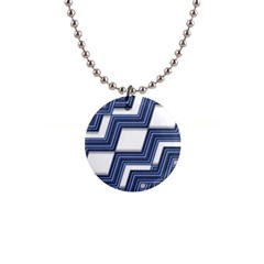 Geometric Fabric Texture Diagonal 1  Button Necklace by Pakrebo