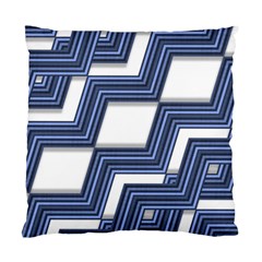 Geometric Fabric Texture Diagonal Standard Cushion Case (two Sides) by Pakrebo