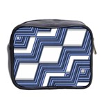 Geometric Fabric Texture Diagonal Mini Toiletries Bag (Two Sides) Back