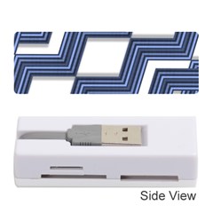 Geometric Fabric Texture Diagonal Memory Card Reader (stick) by Pakrebo