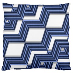 Geometric Fabric Texture Diagonal Standard Flano Cushion Case (one Side) by Pakrebo