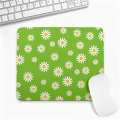 Daisy Flowers Floral Wallpaper Large Mousepads by Pakrebo