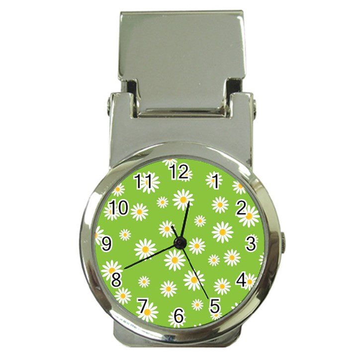 Daisy Flowers Floral Wallpaper Money Clip Watches