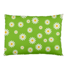 Daisy Flowers Floral Wallpaper Pillow Case (two Sides) by Pakrebo