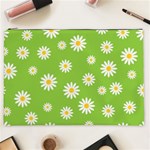 Daisy Flowers Floral Wallpaper Cosmetic Bag (XXL) Front