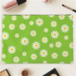 Daisy Flowers Floral Wallpaper Cosmetic Bag (XXL) Back