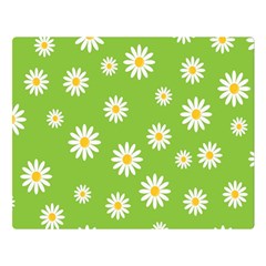 Daisy Flowers Floral Wallpaper Double Sided Flano Blanket (large)  by Pakrebo