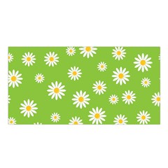 Daisy Flowers Floral Wallpaper Satin Shawl by Pakrebo