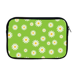 Daisy Flowers Floral Wallpaper Apple Macbook Pro 17  Zipper Case by Pakrebo