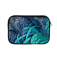 Oceanic Fractal Turquoise Blue Apple Macbook Pro 15  Zipper Case by Pakrebo