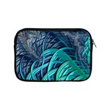 Oceanic Fractal Turquoise Blue Apple MacBook Pro 15  Zipper Case Front