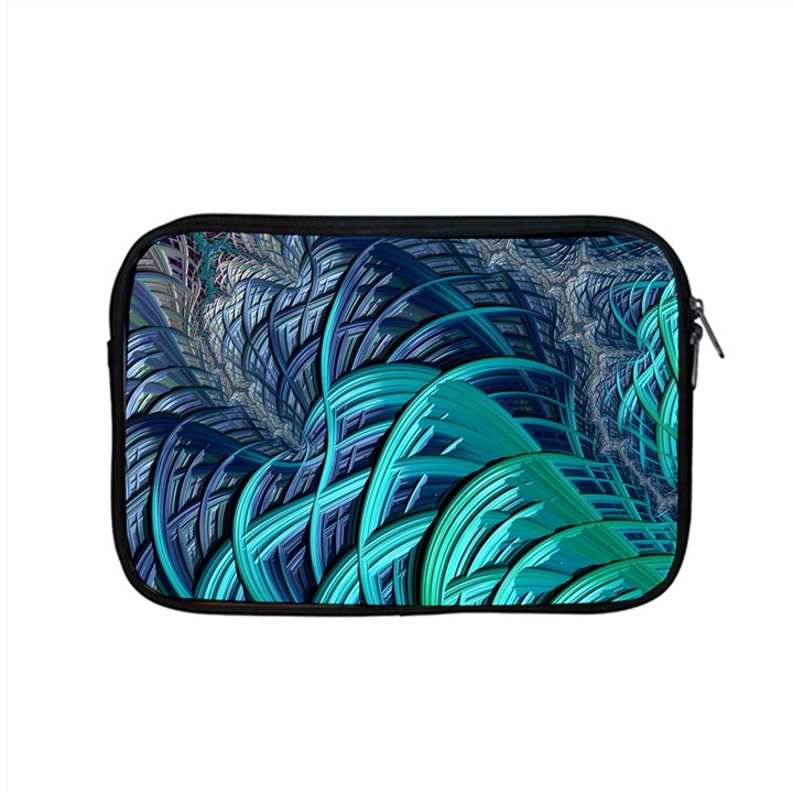 Oceanic Fractal Turquoise Blue Apple MacBook Pro 15  Zipper Case