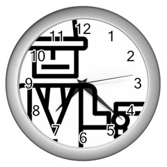 Mafioso Wall Clock (silver)