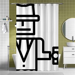 Mafioso Shower Curtain 48  X 72  (small) 