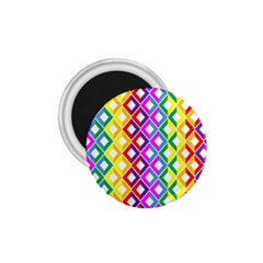 Rainbow Colors Chevron Design 1 75  Magnets by Pakrebo