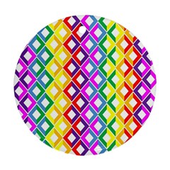 Rainbow Colors Chevron Design Ornament (round)