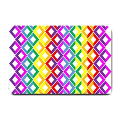 Rainbow Colors Chevron Design Small Doormat  by Pakrebo