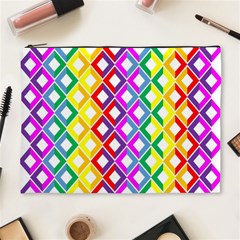 Rainbow Colors Chevron Design Cosmetic Bag (xl) by Pakrebo