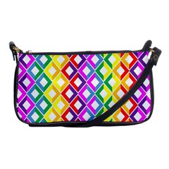 Rainbow Colors Chevron Design Shoulder Clutch Bag by Pakrebo