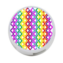 Rainbow Colors Chevron Design 4-port Usb Hub (one Side) by Pakrebo