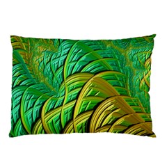 Patterns Green Yellow String Pillow Case by Pakrebo