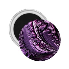 Purple Fractal Flowing Fantasy 2 25  Magnets by Pakrebo