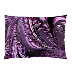 Purple Fractal Flowing Fantasy Pillow Case by Pakrebo