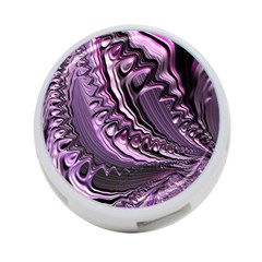 Purple Fractal Flowing Fantasy 4-port Usb Hub (two Sides) by Pakrebo