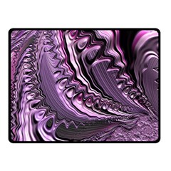 Purple Fractal Flowing Fantasy Fleece Blanket (small) by Pakrebo