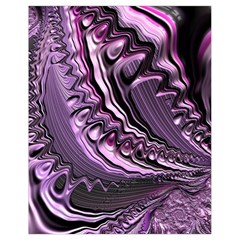 Purple Fractal Flowing Fantasy Drawstring Bag (small) by Pakrebo