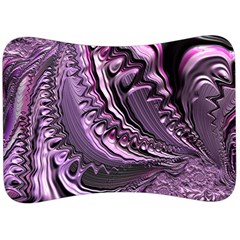 Purple Fractal Flowing Fantasy Velour Seat Head Rest Cushion