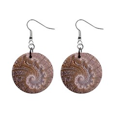 Fractal Art Pattern 3d Artwork Mini Button Earrings by Pakrebo