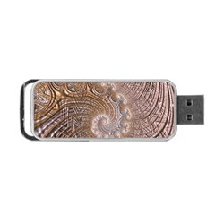 Fractal Art Pattern 3d Artwork Portable Usb Flash (one Side) by Pakrebo