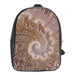 Fractal Art Pattern 3d Artwork School Bag (xl) by Pakrebo