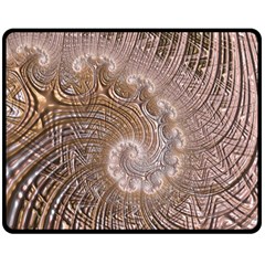 Fractal Art Pattern 3d Artwork Double Sided Fleece Blanket (medium)  by Pakrebo