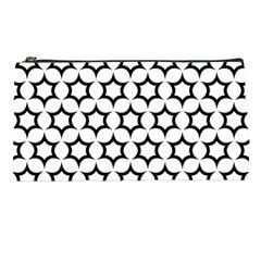 Pattern Star Repeating Black White Pencil Cases by Pakrebo