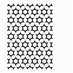 Pattern Star Repeating Black White Small Garden Flag (two Sides) by Pakrebo