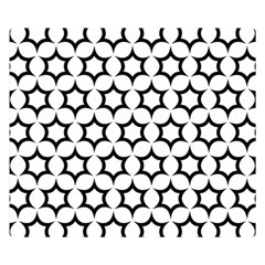 Pattern Star Repeating Black White Double Sided Flano Blanket (small)  by Pakrebo