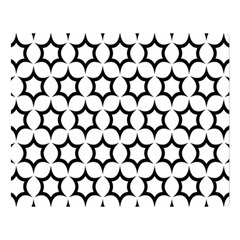 Pattern Star Repeating Black White Double Sided Flano Blanket (large)  by Pakrebo