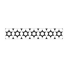 Pattern Star Repeating Black White Flano Scarf (mini) by Pakrebo