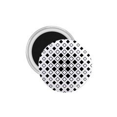 Square Diagonal Pattern Monochrome 1 75  Magnets by Pakrebo