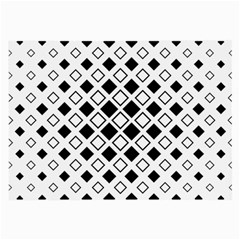 Square Diagonal Pattern Monochrome Large Glasses Cloth by Pakrebo