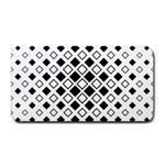 Square Diagonal Pattern Monochrome Medium Bar Mats 16 x8.5  Bar Mat