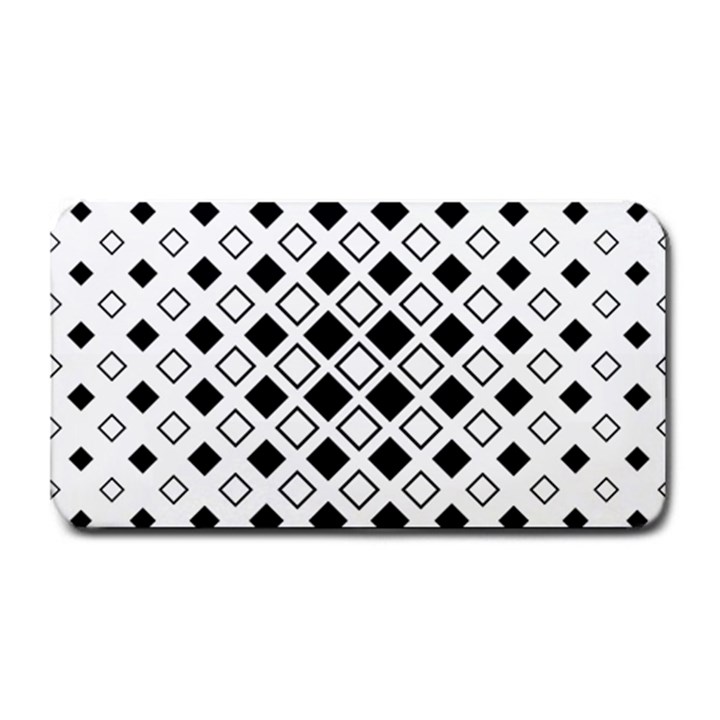 Square Diagonal Pattern Monochrome Medium Bar Mats