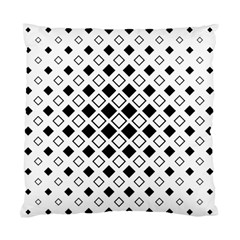 Square Diagonal Pattern Monochrome Standard Cushion Case (two Sides) by Pakrebo