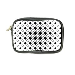 Square Diagonal Pattern Monochrome Coin Purse by Pakrebo